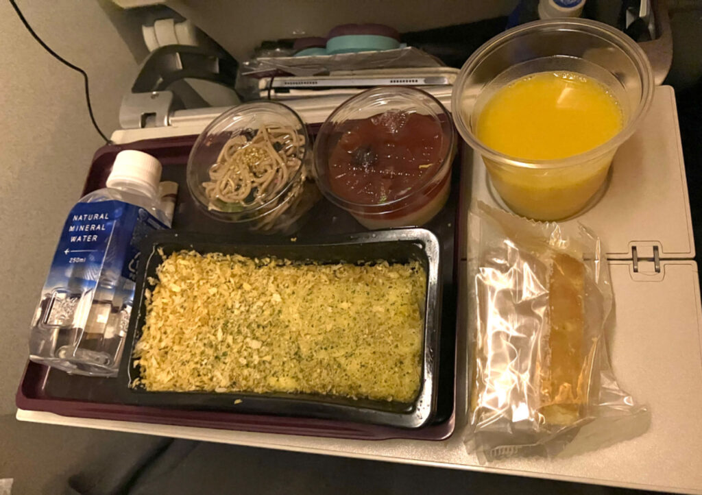 カタール航空　機内食